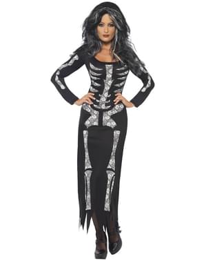 Costum de schelet negru pentru femeie