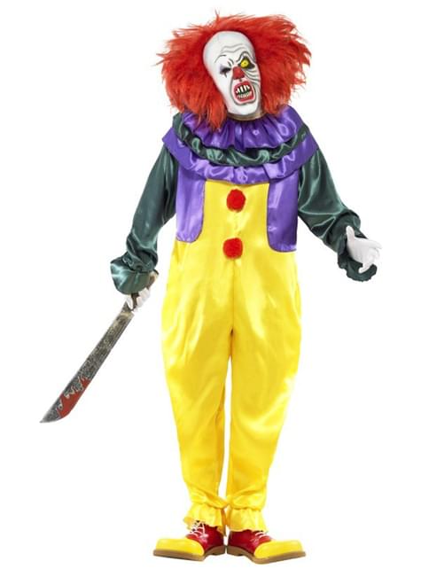 Kids Psycho Clown Costume 