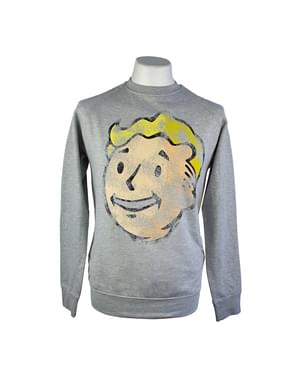 Sweatshirt Fallout Vault Boy cinzenta para homem