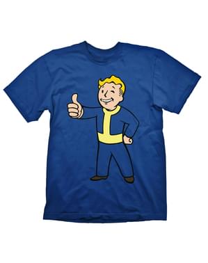 Fallout Vault Boy Tişörtlü Erkekler Mavi