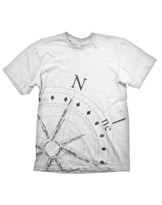 T-shirt de bússola para homem - Uncharted 4: A Thief's End