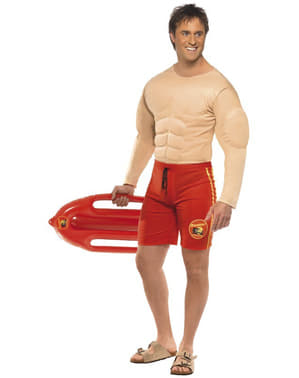 Muskulöses Rettungsschwimmer Kostüm für Herren