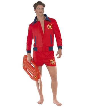 Red Lifeguard Costume For Men - Baywatch
