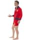 Rødt Livredder Kostume til Mænd - Baywatch