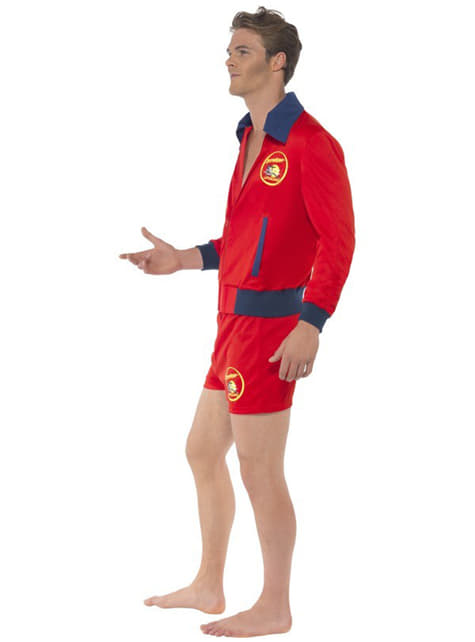 Rød Livvakt Kostyme For Men - Baywatch