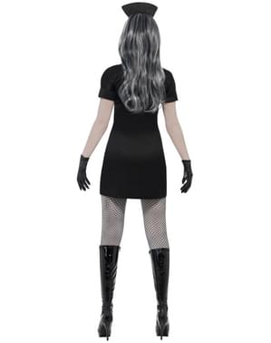 Déguisement infirmière zombie noir