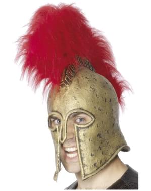 Red & Gold Roman Legion Helmet