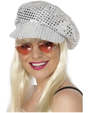 Casquette de discothèque avec des paillettes