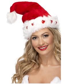 Gorro de Pai Natal com luz