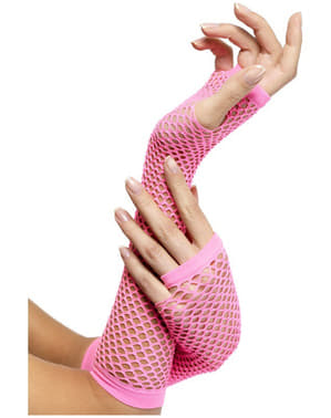 Sarung Tangan Pink Fishnet