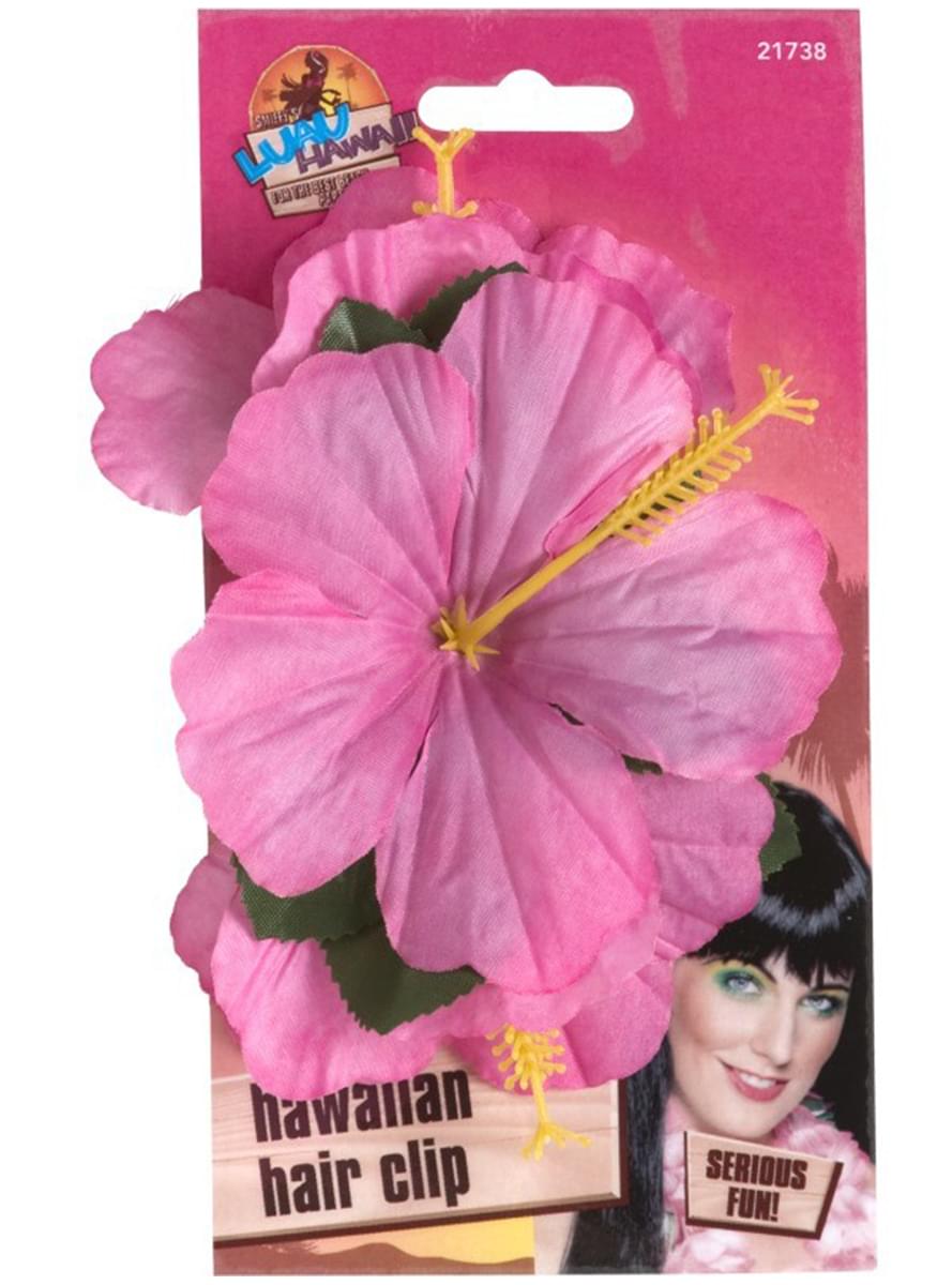 Pink Hawaiian Flower Hairclip