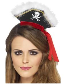 Diadema de chapéu pirata