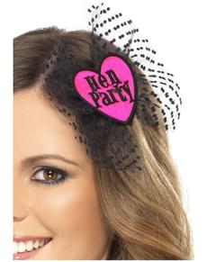 Laço para cabelo para despedida de solteira com véu