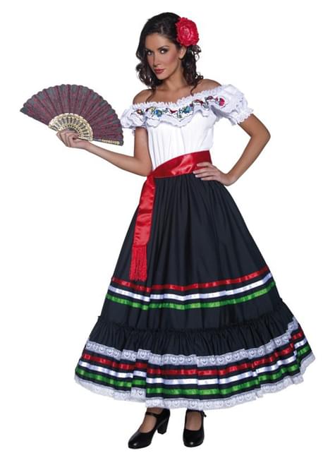 Costume da messicana da donna. Consegna 24h
