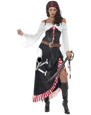 Costume Carnevale Donna Pirata Piratessa Corsara Travestimento Vestito 11286