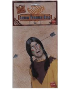 Flecha atravessando a cabeça