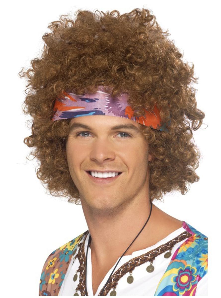 Brown Classic Hippy Afro Wig