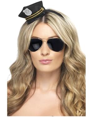 Mini gorra de policía