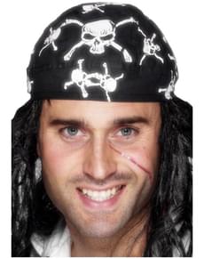 Lenço de pirata estampado