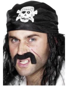 Lenço de pirata preto