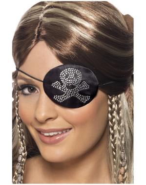 Piraten Augenklappe mit Strass