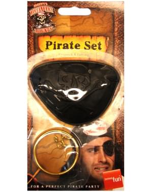 Cache-œil de pirate et boucle d'oreille