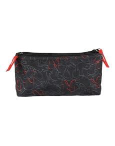 Estojo plano 2 compartimentos Minnie Mouse preto