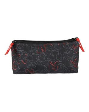 Etui in 2 vakken Minnie Mouse zwart - Disney