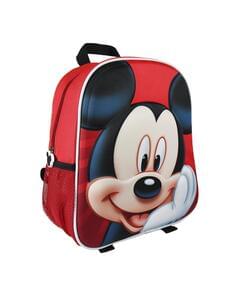 Mochila infantil vermelha 3D Mickey Mouse