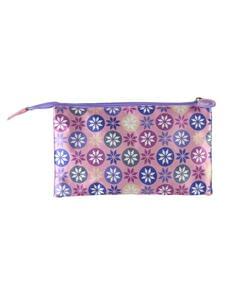 Estojo plano com 3 compartimentos Elsa Frozen