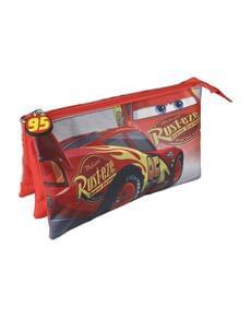 Estojo plano 3 compartimentos Faísca McQueen - Cars 3