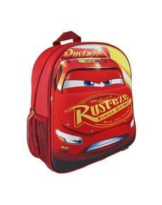 Mochila infantil 3D vermelha Faísca McQueen - Cars 3
