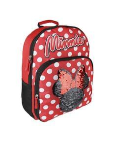 Mochila escolar Minnie Mouse com lantejoulas