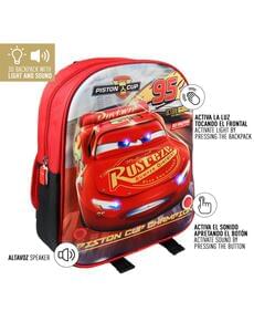 Mochila infantil com luzes Faísca McQueen - Cars 3