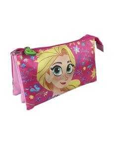 Estojo plano 3 compartimentos Rapunzel