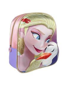 Mochila infantil 3D Elsa e Olaf - Frozen