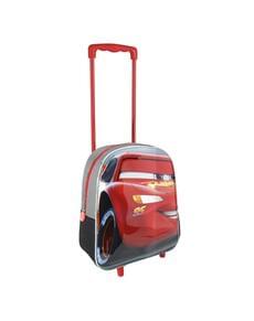 Mochila com rodas infantil 3D Faísca McQueen - Cars 3