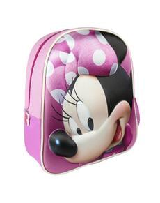 Mochila infantil 3D Minnie Mouse cor-de-rosa