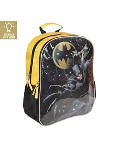 Mochila escolar com luzes Batman