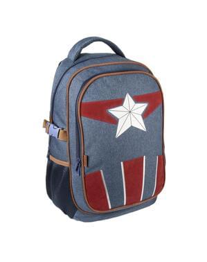 The Avengers - Denim effekt Captain America rygsæk