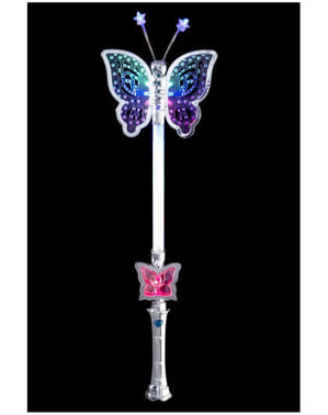 Silver Butterfly Wand
