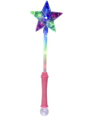 ピンクの星と魔法の杖