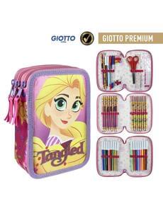 Estojo de três compartimentos Rapunzel premium - Entrelaçados