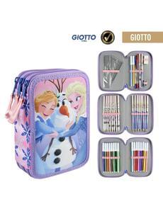 Estojo de três compartimentos Frozen