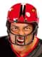 Casque de football américain rouge adulte