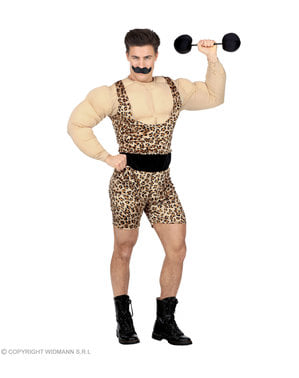 Muscly circus man costume for men