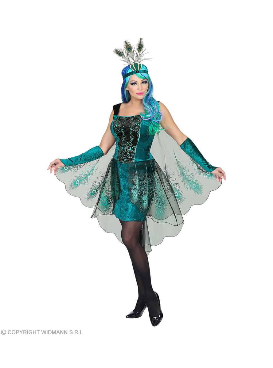 Pfauen Kostüm für Damen