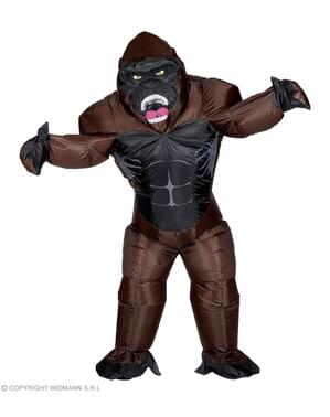 Oppblåsbart Kong gorilla kostyme til voksne