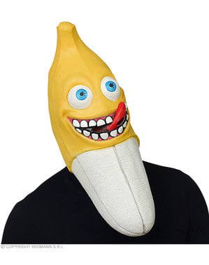 Maschera da banana creepy per adulto
