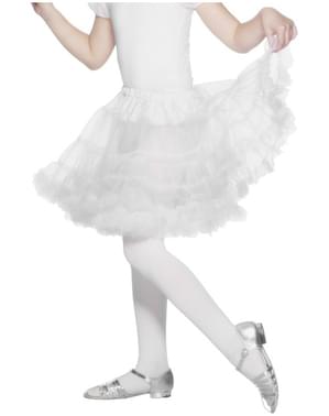 Petticoat Kostüm weiß für Mädchen